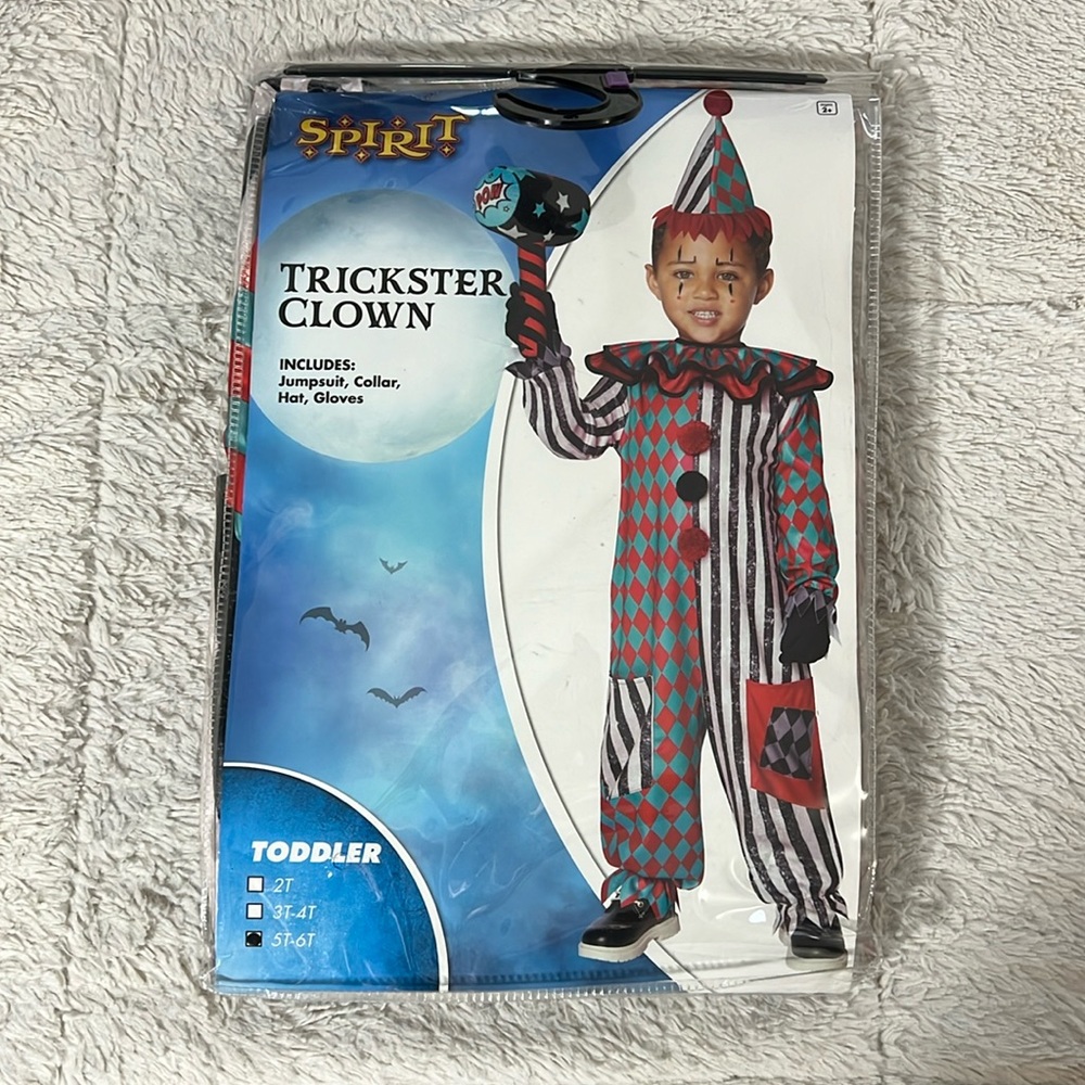 Brand new🎉 Trickster clown from spirit 5t- 6t